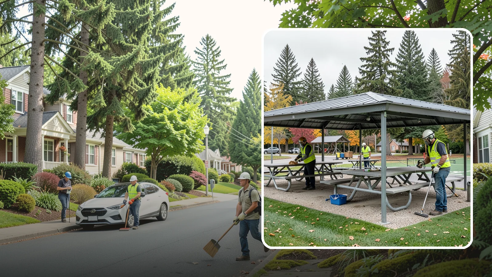 Picnic Shelter Cleaning in Beaux Arts Village, King County, WA - Deep cleaning of picnic shelters and tables that keeps reservable gathering spaces sanitary and ready to use.