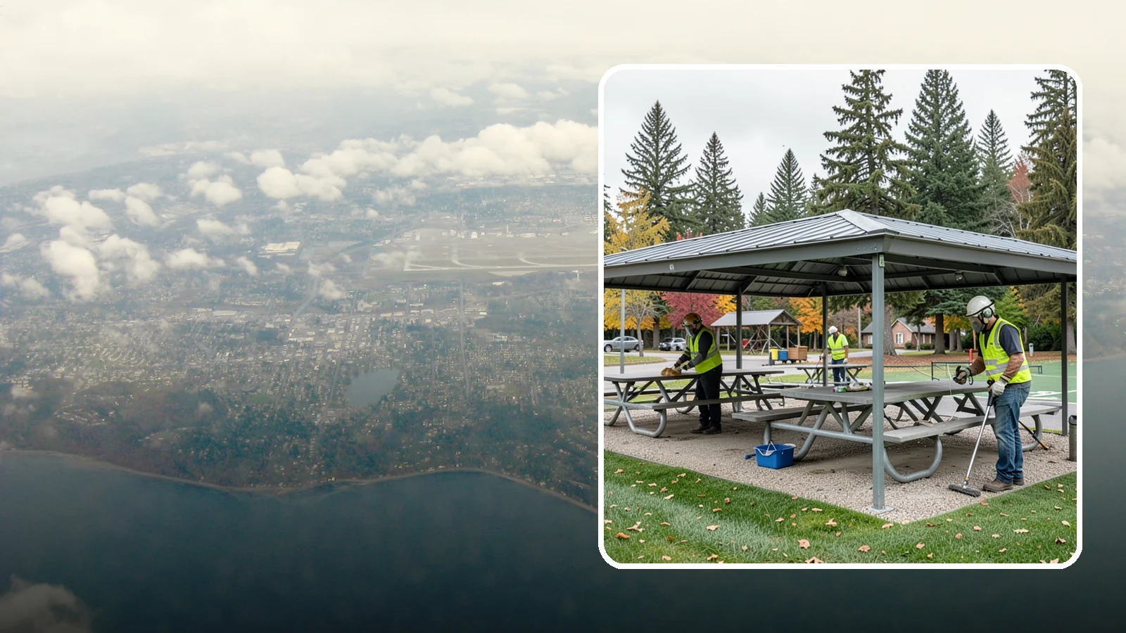 Picnic Shelter Cleaning in Burien, King County, WA - Deep cleaning of picnic shelters and tables that keeps reservable gathering spaces sanitary and ready to use.