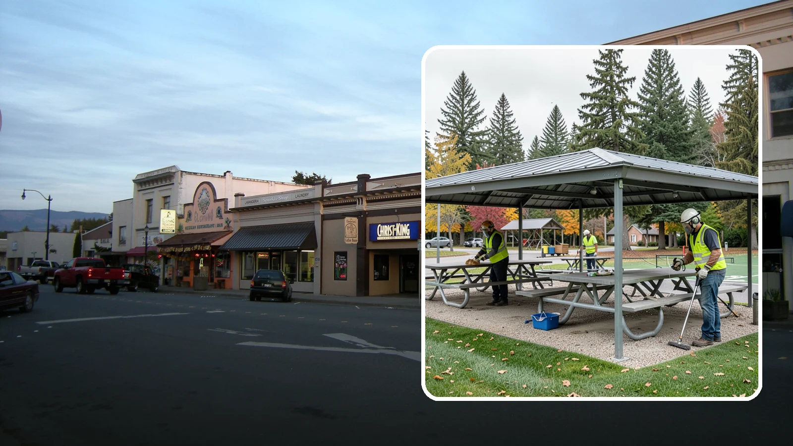 Picnic Shelter Cleaning in Burlington, Skagit County, WA - Deep cleaning of picnic shelters and tables that keeps reservable gathering spaces sanitary and ready to use.