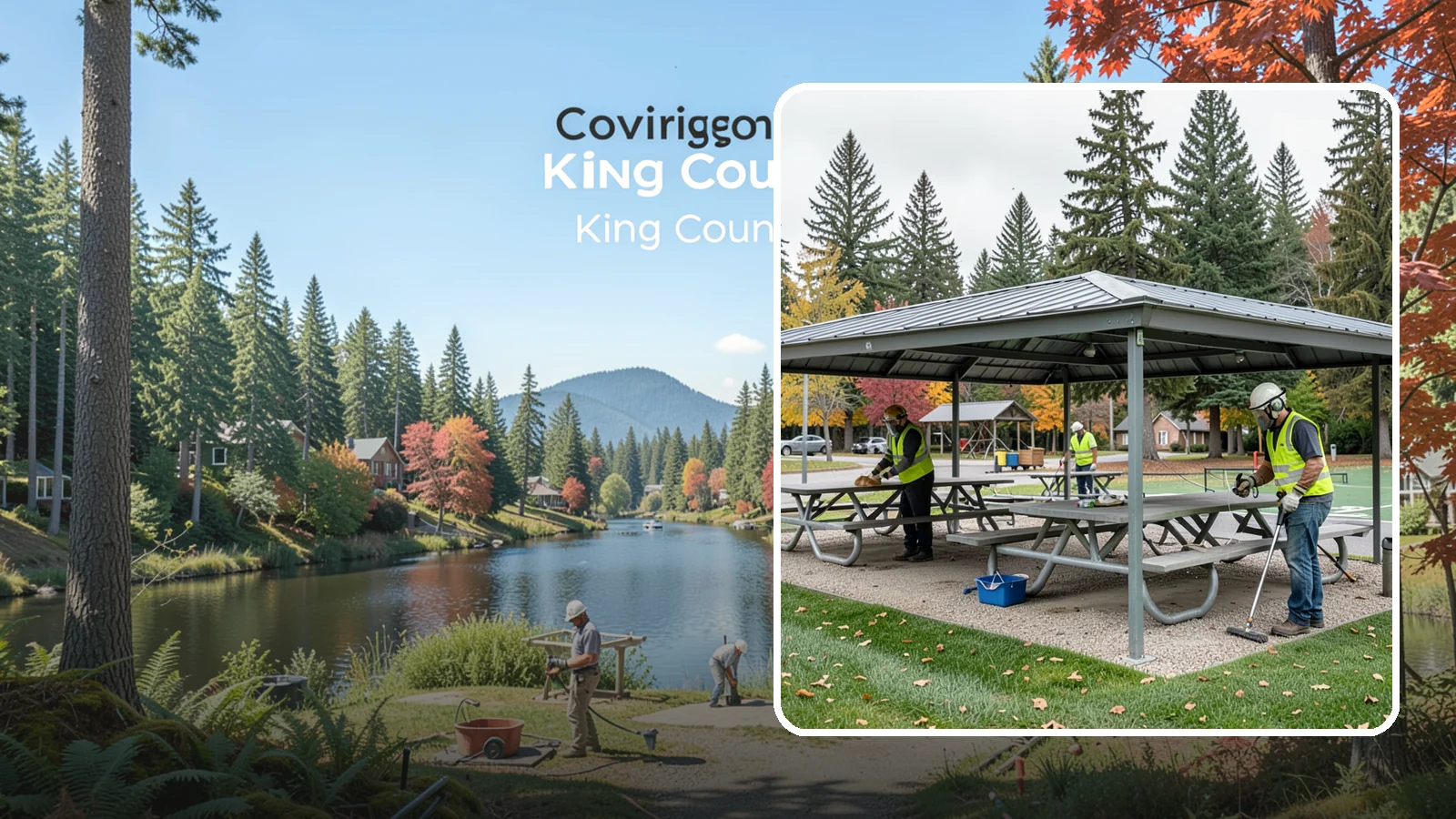 Picnic Shelter Cleaning in Covington, King County, WA - Deep cleaning of picnic shelters and tables that keeps reservable gathering spaces sanitary and ready to use.