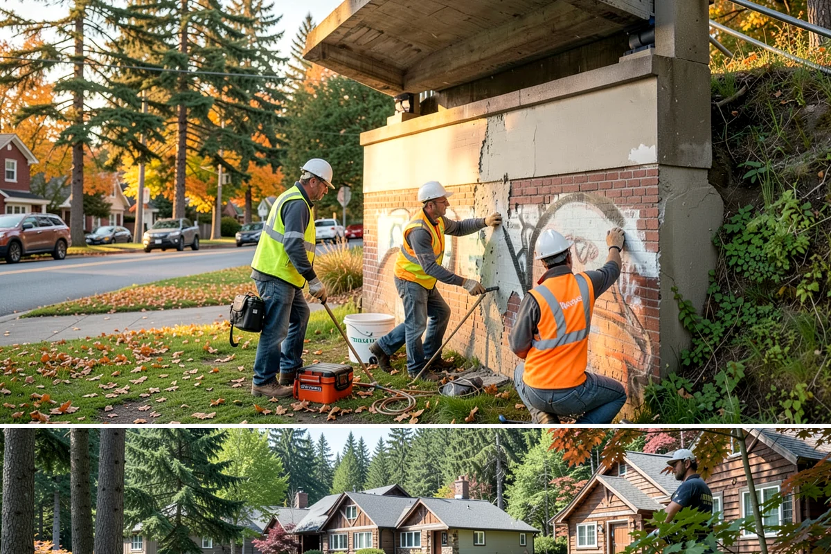 Picnic Shelter Cleaning in Edgewood, Pierce County, WA - Cleaning demand peaks during the spring-through-fall reservation season, with lighter service in winter.