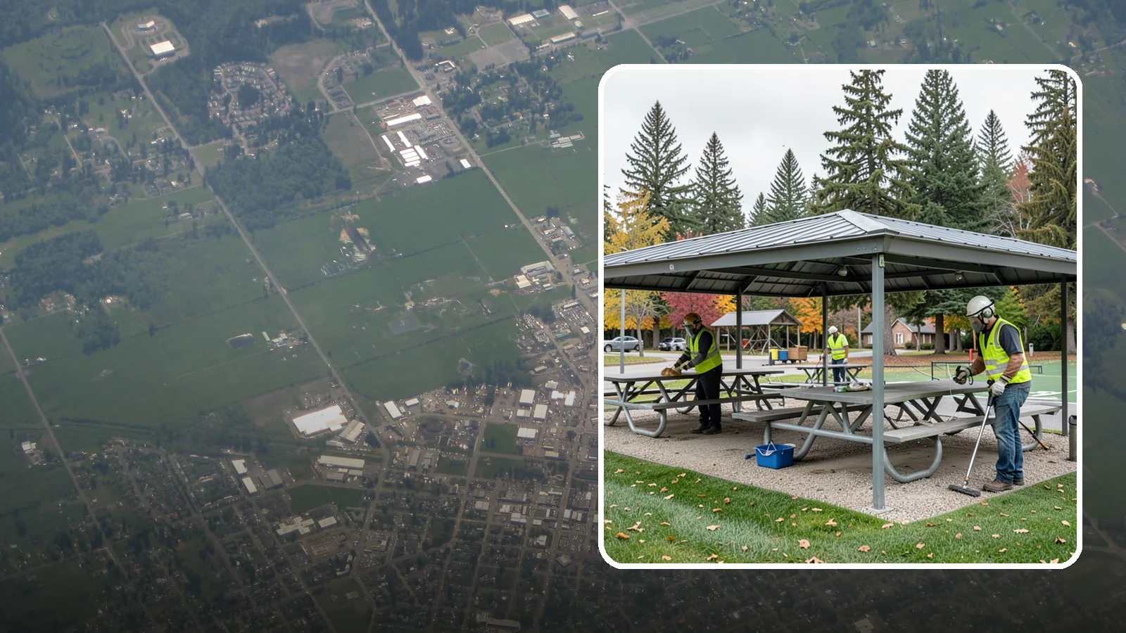 Picnic Shelter Cleaning in Enumclaw, King County, WA - Deep cleaning of picnic shelters and tables that keeps reservable gathering spaces sanitary and ready to use.