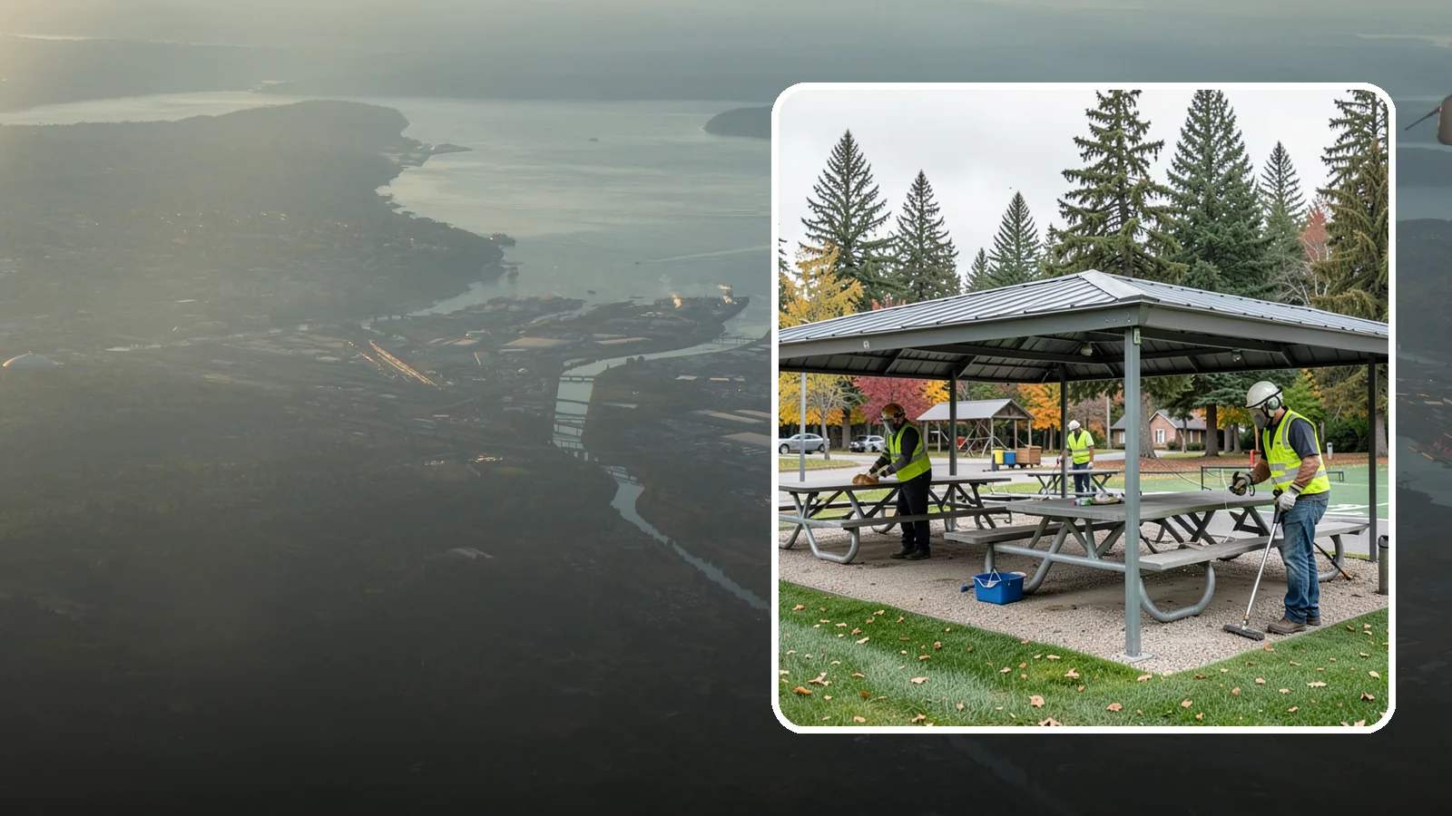 Picnic Shelter Cleaning in Fife, Pierce County, WA - Deep cleaning of picnic shelters and tables that keeps reservable gathering spaces sanitary and ready to use.