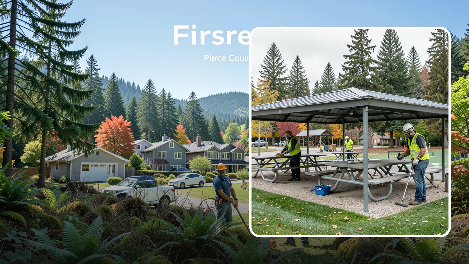 Picnic Shelter Cleaning in Fircrest, Pierce County, WA - Deep cleaning of picnic shelters and tables that keeps reservable gathering spaces sanitary and ready to use.