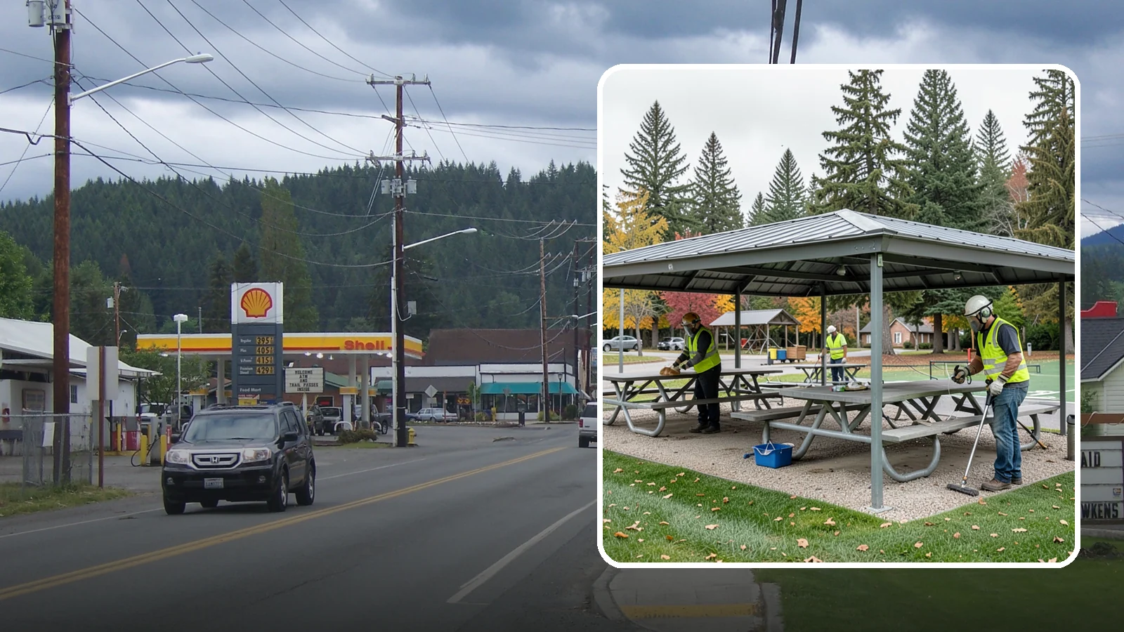 Picnic Shelter Cleaning in Granite Falls, Snohomish County, WA - Deep cleaning of picnic shelters and tables that keeps reservable gathering spaces sanitary and ready to use.