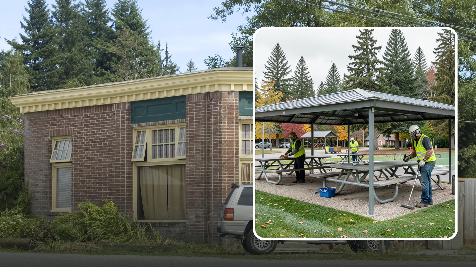 Picnic Shelter Cleaning in Hamilton, Skagit County, WA - Deep cleaning of picnic shelters and tables that keeps reservable gathering spaces sanitary and ready to use.