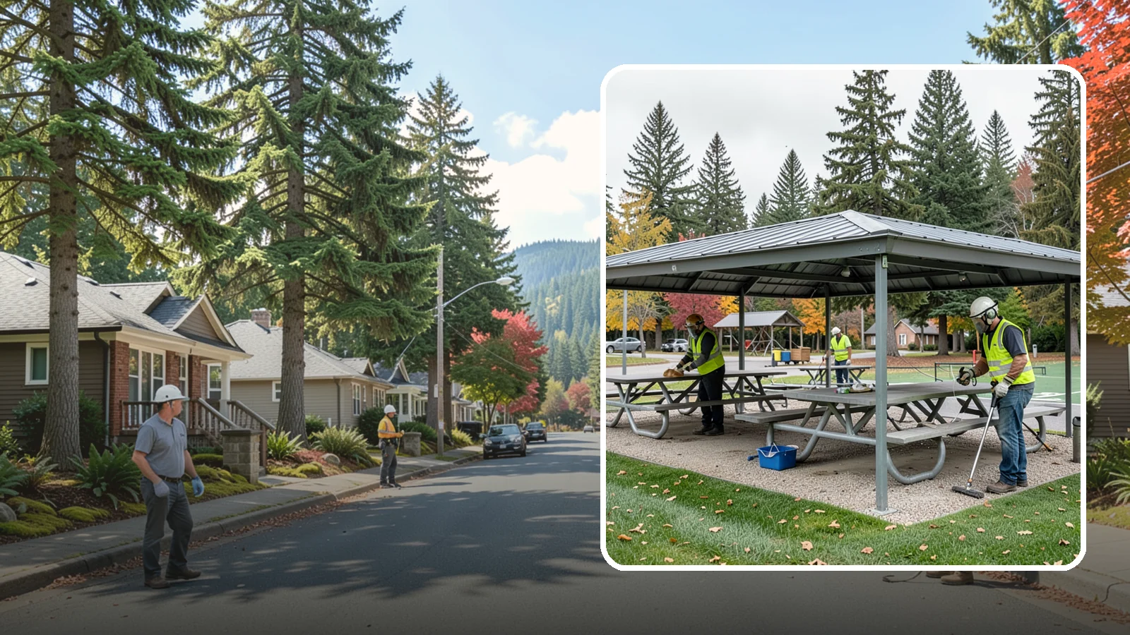Picnic Shelter Cleaning in Hunts Point, King County, WA - Deep cleaning of picnic shelters and tables that keeps reservable gathering spaces sanitary and ready to use.