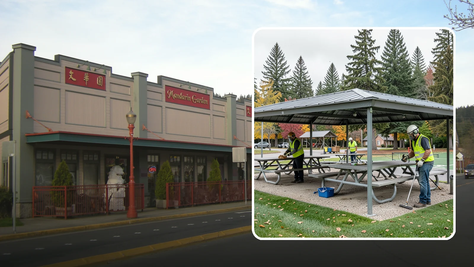 Picnic Shelter Cleaning in Issaquah, King County, WA - Deep cleaning of picnic shelters and tables that keeps reservable gathering spaces sanitary and ready to use.