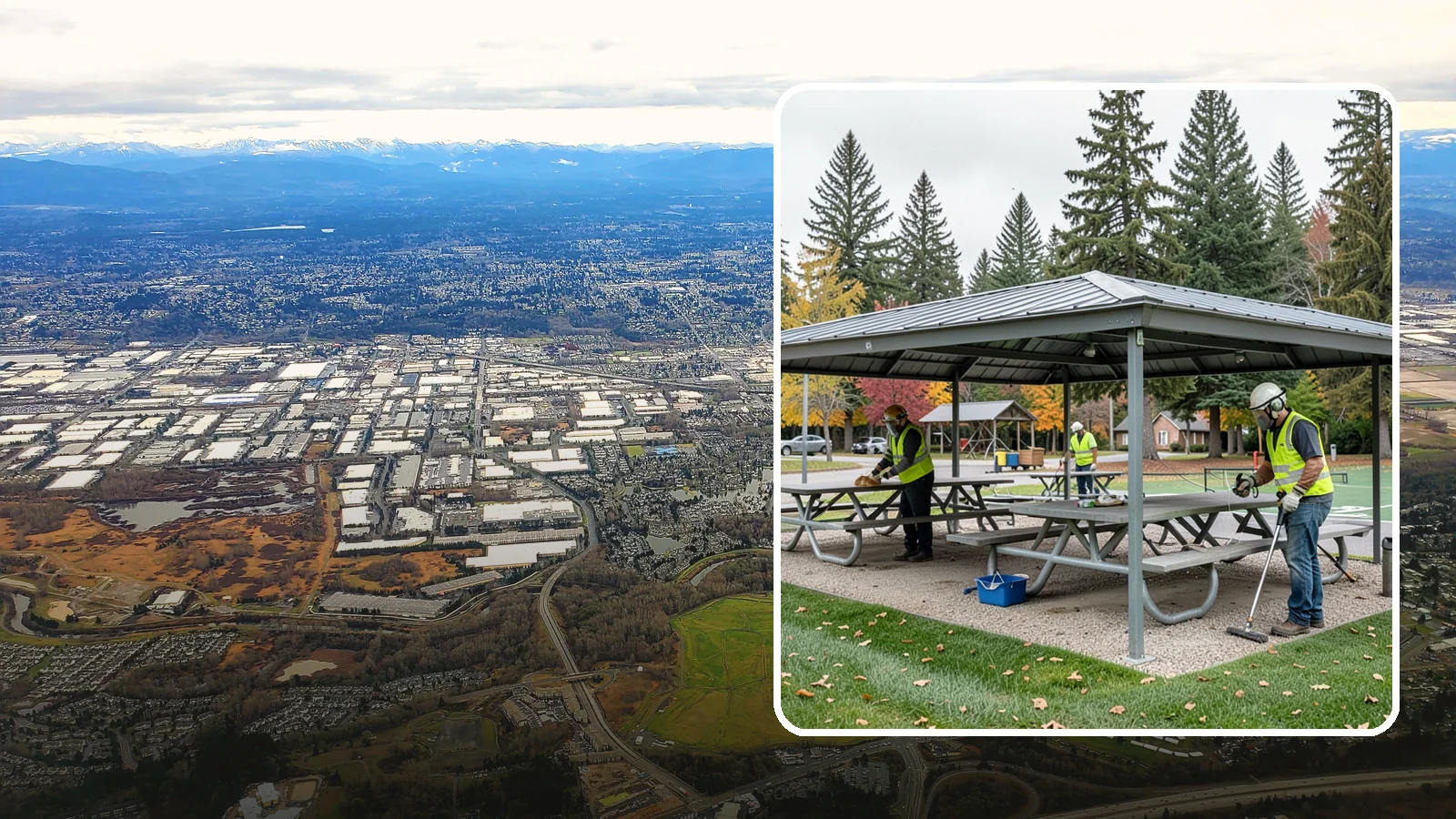 Picnic Shelter Cleaning in Kent, King County, WA - Deep cleaning of picnic shelters and tables that keeps reservable gathering spaces sanitary and ready to use.