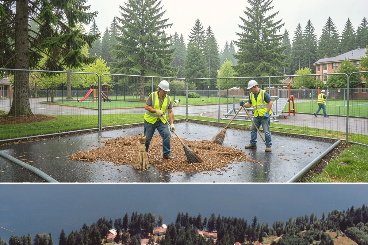 Picnic Shelter Cleaning in Lakewood, Pierce County, WA - Cleaning demand peaks during the spring-through-fall reservation season, with lighter service in winter.