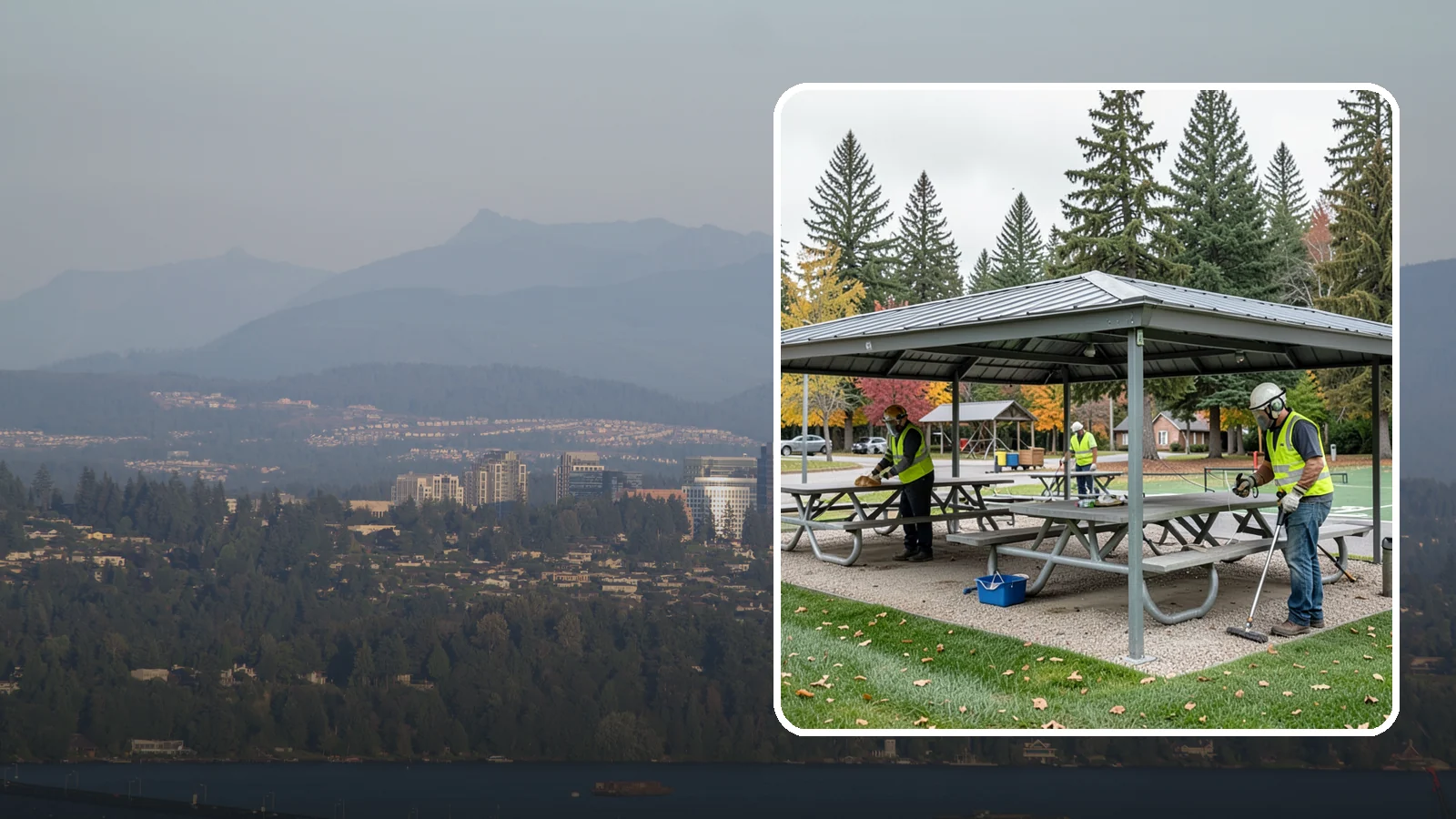 Picnic Shelter Cleaning in Medina, King County, WA - Deep cleaning of picnic shelters and tables that keeps reservable gathering spaces sanitary and ready to use.