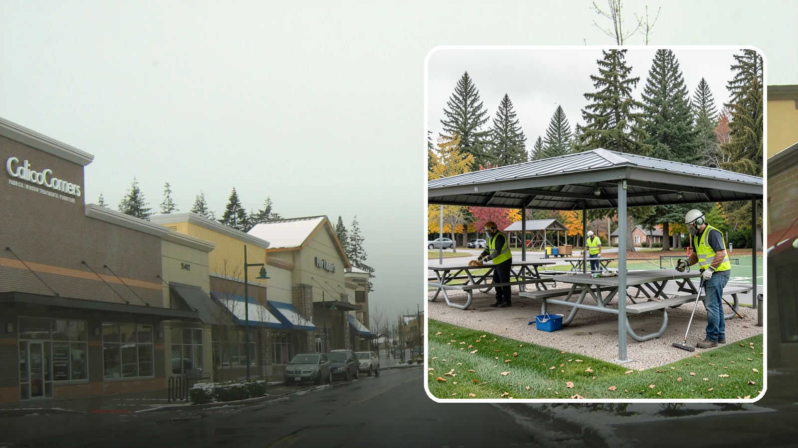 Picnic Shelter Cleaning in Mill Creek, Snohomish County, WA - Deep cleaning of picnic shelters and tables that keeps reservable gathering spaces sanitary and ready to use.
