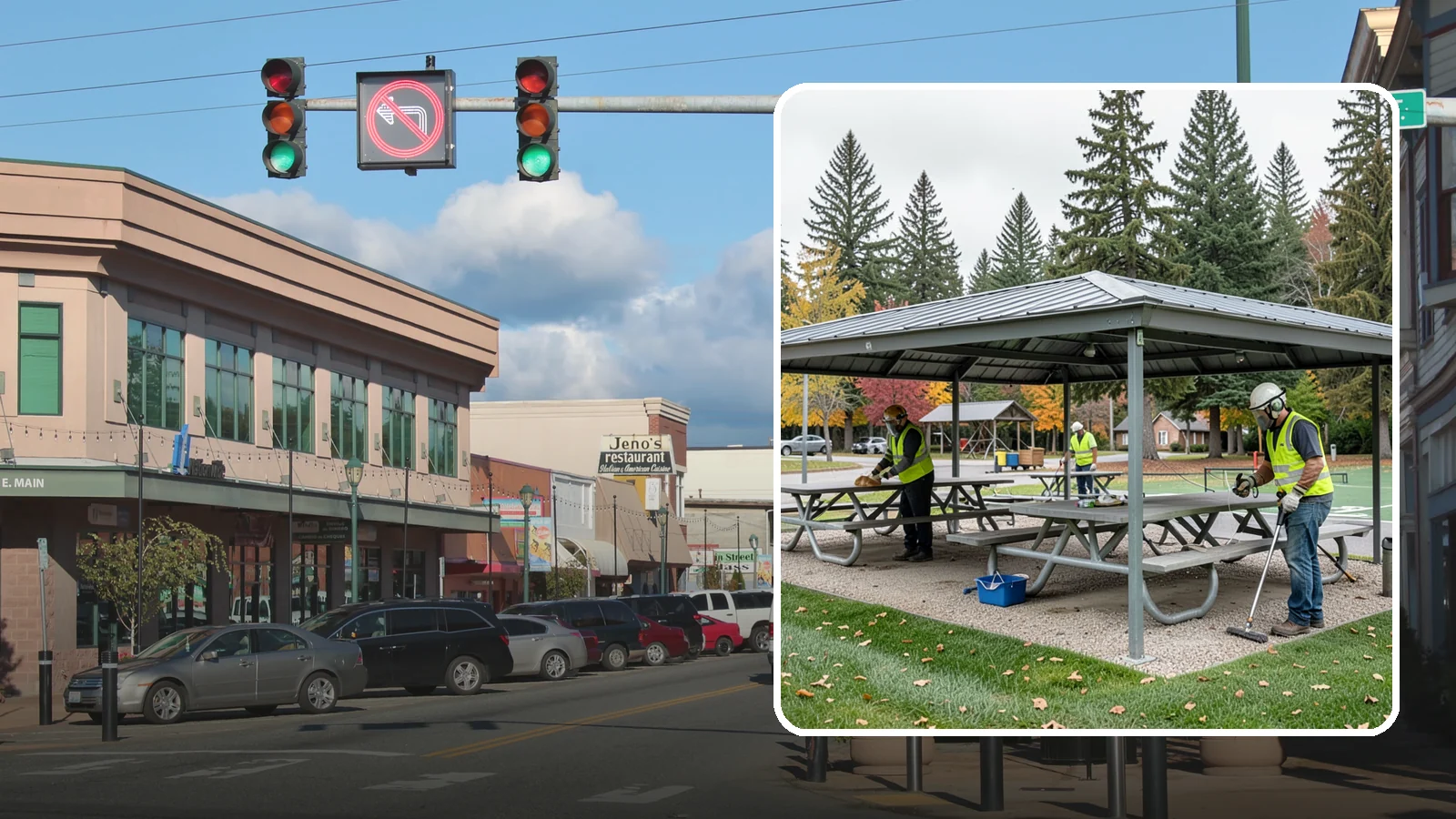 Picnic Shelter Cleaning in Monroe, Snohomish County, WA - Deep cleaning of picnic shelters and tables that keeps reservable gathering spaces sanitary and ready to use.