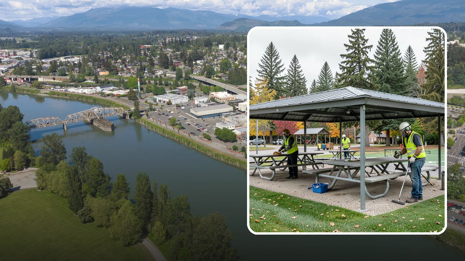 Picnic Shelter Cleaning in Mount Vernon, Skagit County, WA - Deep cleaning of picnic shelters and tables that keeps reservable gathering spaces sanitary and ready to use.