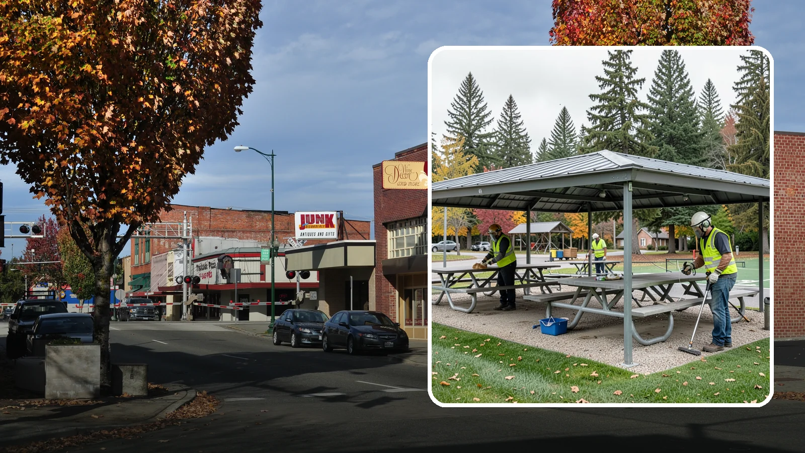 Picnic Shelter Cleaning in Puyallup, Pierce County, WA - Deep cleaning of picnic shelters and tables that keeps reservable gathering spaces sanitary and ready to use.