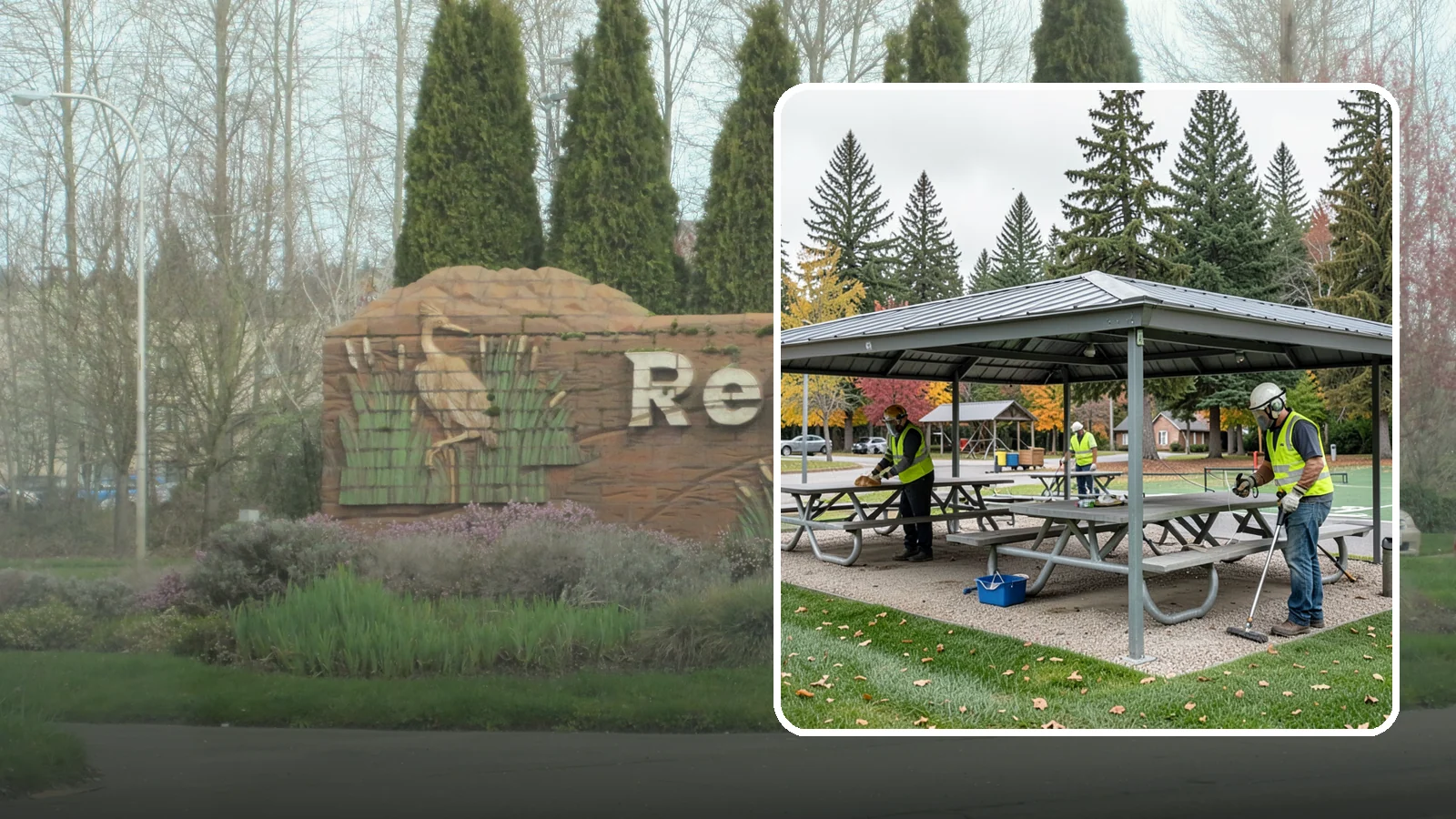 Picnic Shelter Cleaning in Renton, King County, WA - Deep cleaning of picnic shelters and tables that keeps reservable gathering spaces sanitary and ready to use.