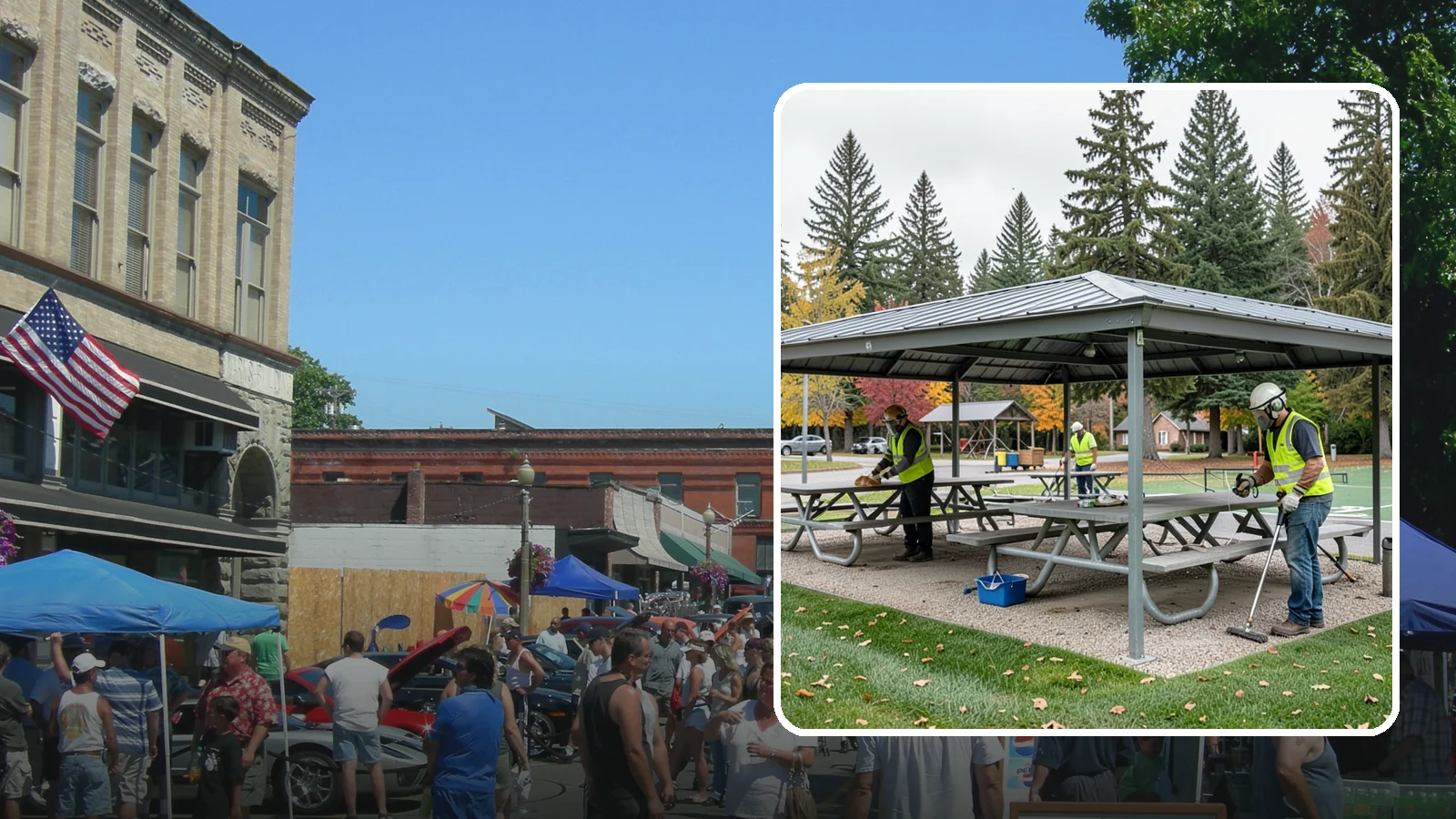 Picnic Shelter Cleaning in Snohomish, Snohomish County, WA - Deep cleaning of picnic shelters and tables that keeps reservable gathering spaces sanitary and ready to use.