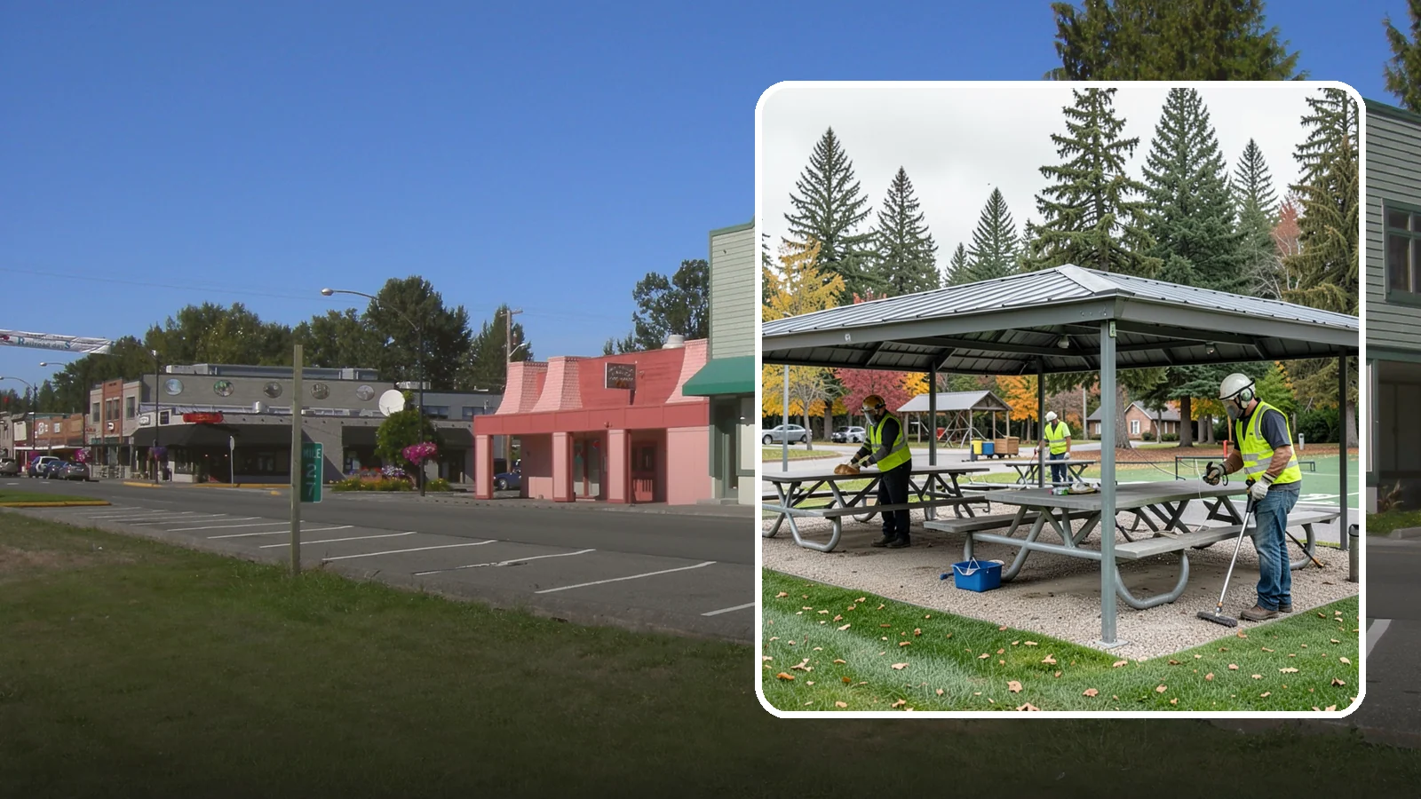Picnic Shelter Cleaning in Snoqualmie, King County, WA - Deep cleaning of picnic shelters and tables that keeps reservable gathering spaces sanitary and ready to use.