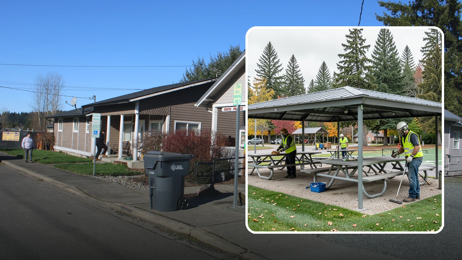 Picnic Shelter Cleaning in South Prairie, Pierce County, WA - Deep cleaning of picnic shelters and tables that keeps reservable gathering spaces sanitary and ready to use.