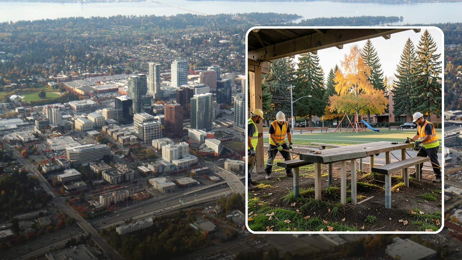 Picnic Table Installation in Bellevue, King County, WA - We install ADA-compliant picnic tables in parks, shelters, and day-use areas with secure anchoring.