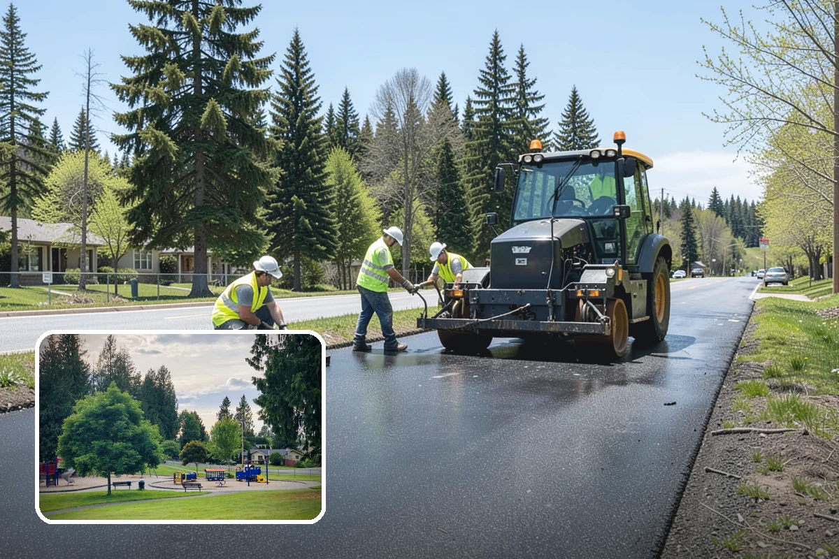 Picnic Table Installation in Bonney Lake, Pierce County, WA - Meets ADA accessible-seating ratios for public day-use areas