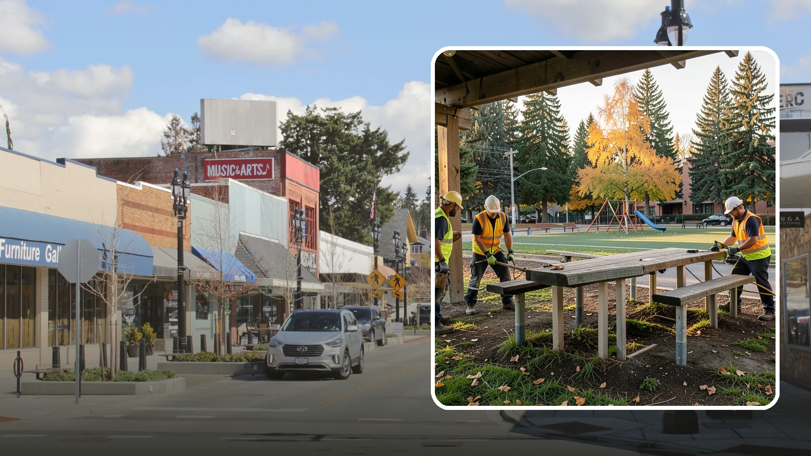 Picnic Table Installation in Bothell, King County, WA - We install ADA-compliant picnic tables in parks, shelters, and day-use areas with secure anchoring.