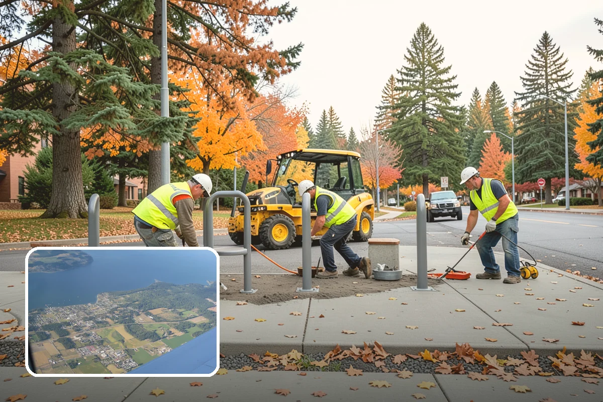 Picnic Table Installation in Coupeville, Island County, WA - Meets ADA accessible-seating ratios for public day-use areas