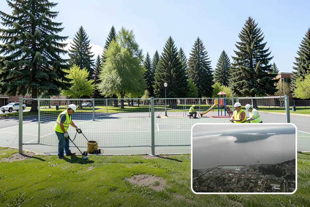 Picnic Table Installation in Des Moines, King County, WA - Meets ADA accessible-seating ratios for public day-use areas