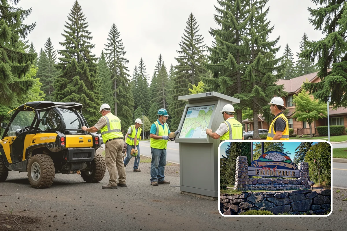 Picnic Table Installation in Eatonville, Pierce County, WA - Meets ADA accessible-seating ratios for public day-use areas