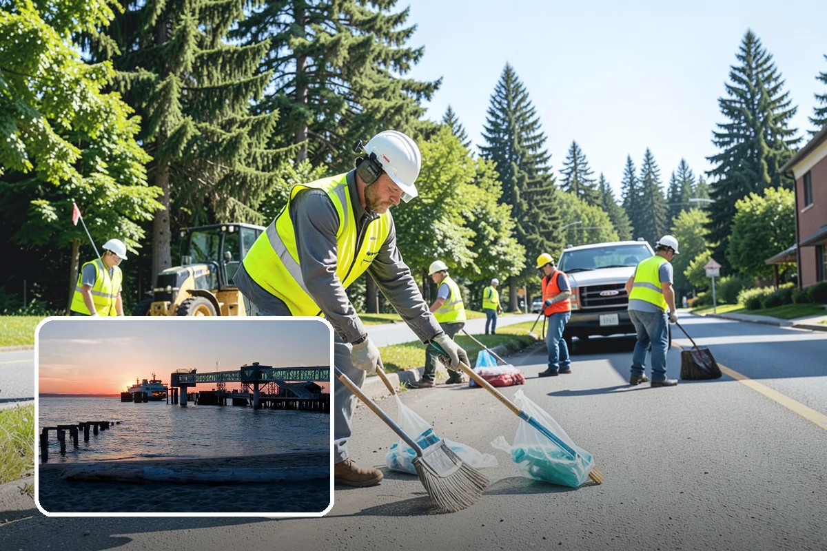 Picnic Table Installation in Edmonds, Snohomish County, WA - Meets ADA accessible-seating ratios for public day-use areas