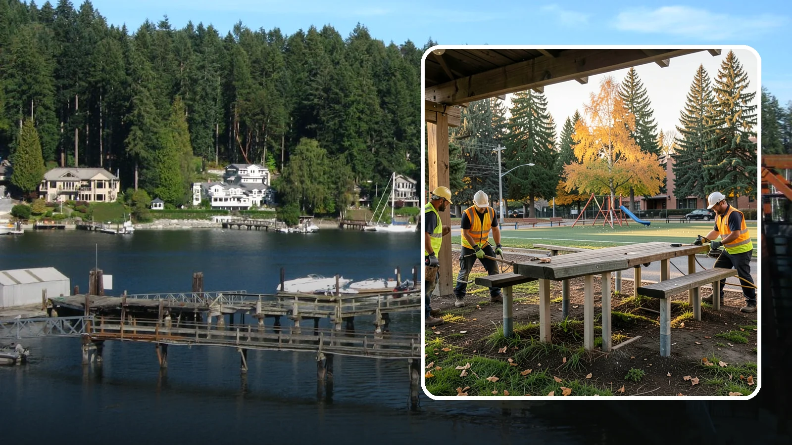 Picnic Table Installation in Gig Harbor, Pierce County, WA - We install ADA-compliant picnic tables in parks, shelters, and day-use areas with secure anchoring.