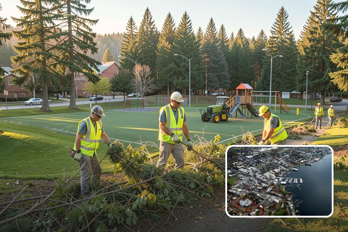 Picnic Table Installation in Kirkland, King County, WA - Meets ADA accessible-seating ratios for public day-use areas