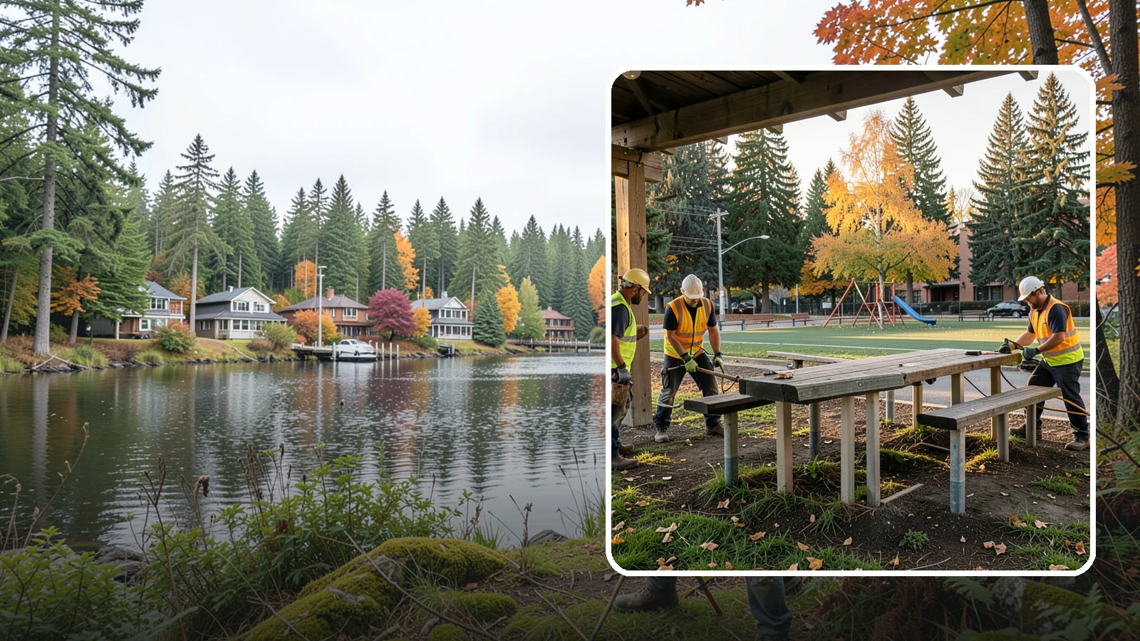 Picnic Table Installation in La Conner, Skagit County, WA - We install ADA-compliant picnic tables in parks, shelters, and day-use areas with secure anchoring.