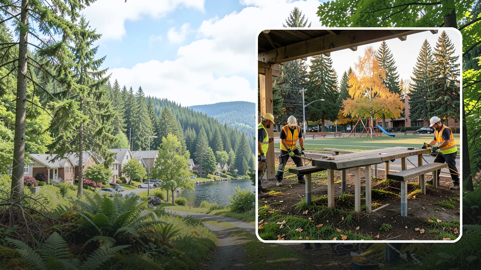 Picnic Table Installation in Lake Forest Park, King County, WA - We install ADA-compliant picnic tables in parks, shelters, and day-use areas with secure anchoring.
