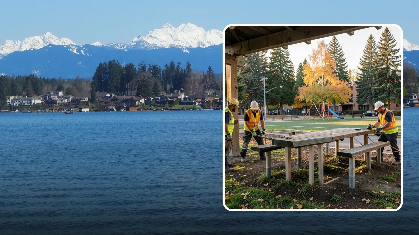 Picnic Table Installation in Lake Stevens, Snohomish County, WA - We install ADA-compliant picnic tables in parks, shelters, and day-use areas with secure anchoring.