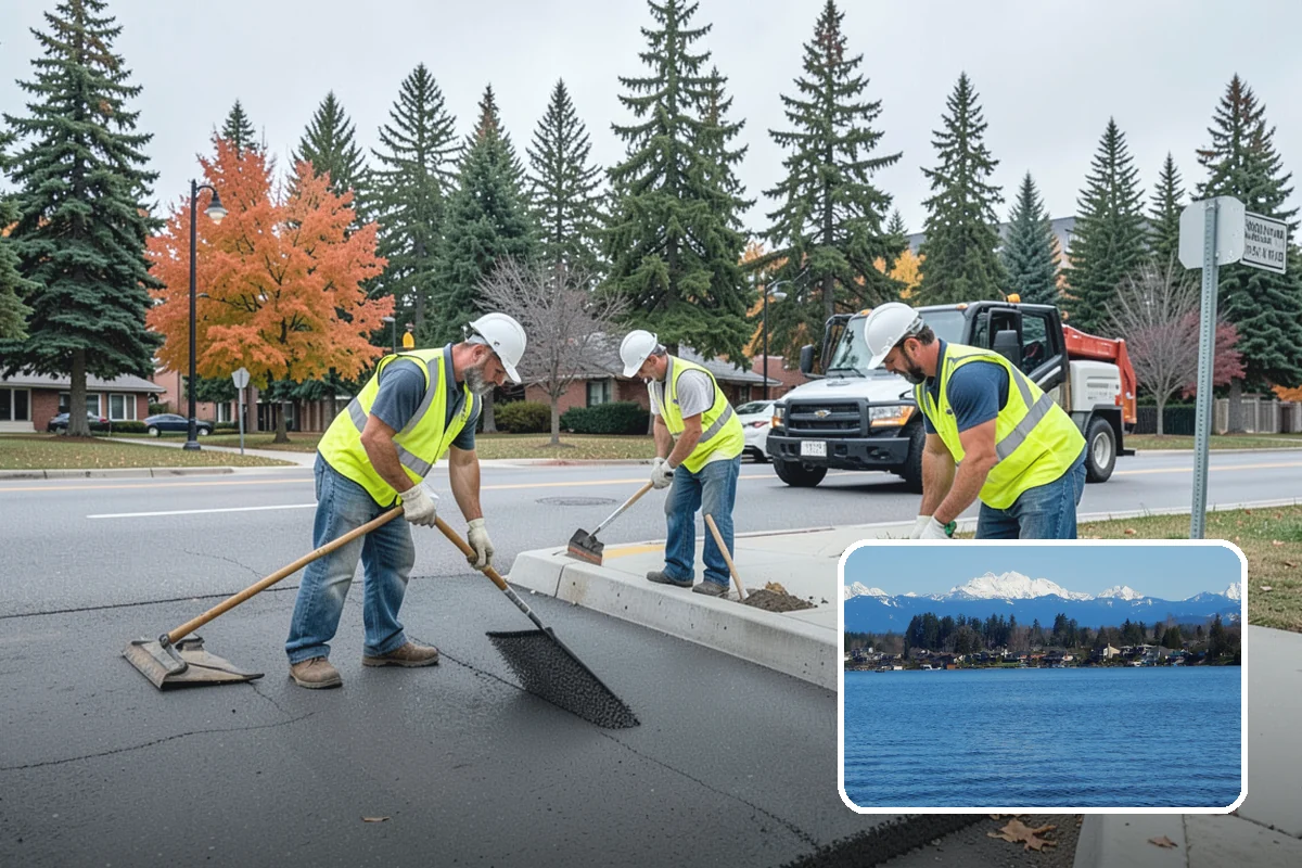 Picnic Table Installation in Lake Stevens, Snohomish County, WA - Meets ADA accessible-seating ratios for public day-use areas