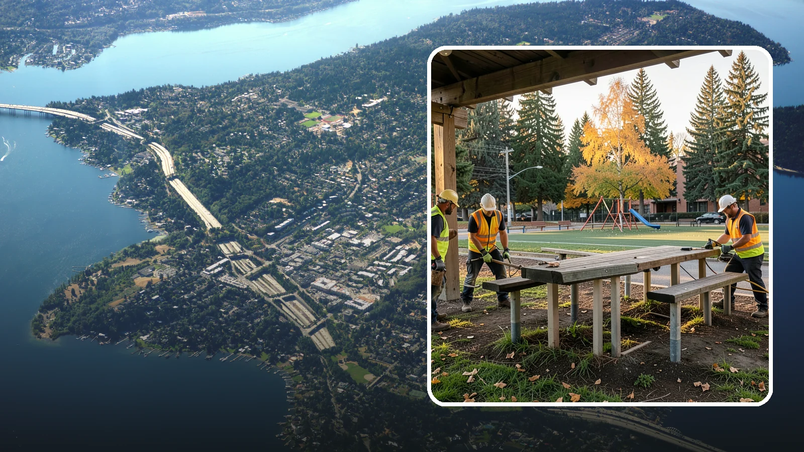 Picnic Table Installation in Mercer Island, King County, WA - We install ADA-compliant picnic tables in parks, shelters, and day-use areas with secure anchoring.