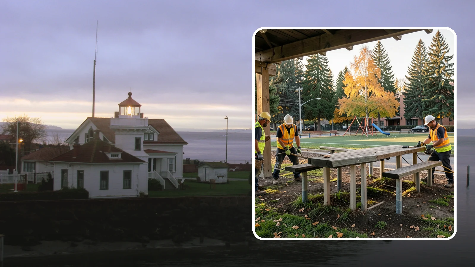 Picnic Table Installation in Mukilteo, Snohomish County, WA - We install ADA-compliant picnic tables in parks, shelters, and day-use areas with secure anchoring.