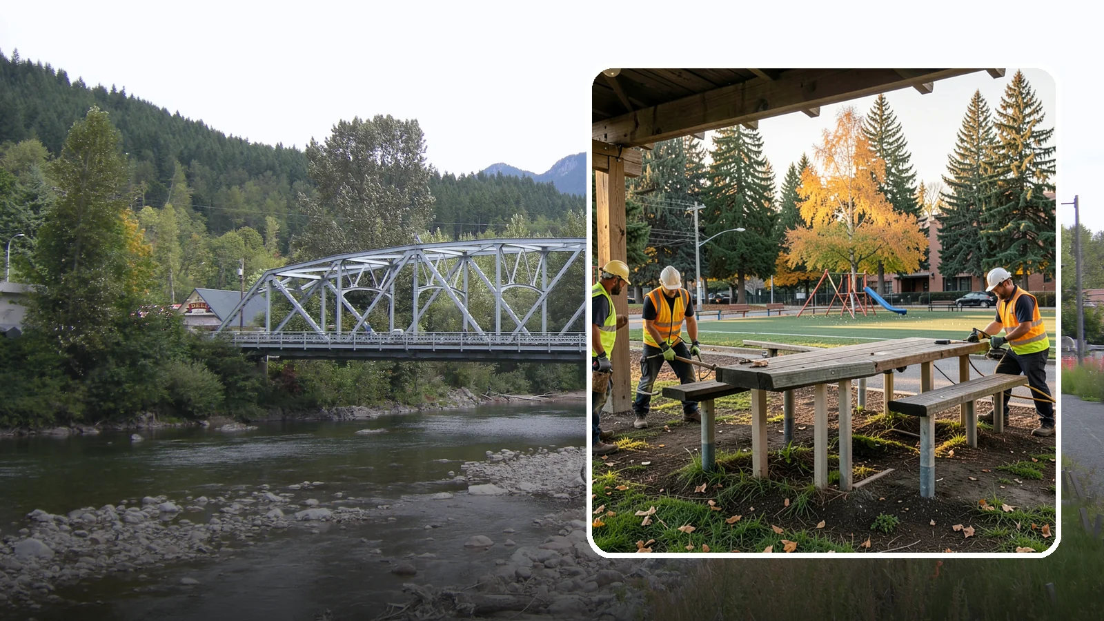 Picnic Table Installation in Skykomish, King County, WA - We install ADA-compliant picnic tables in parks, shelters, and day-use areas with secure anchoring.