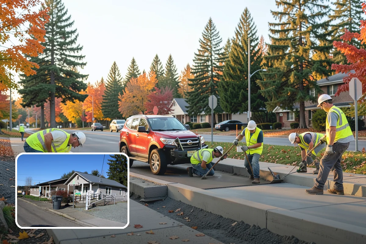 Picnic Table Installation in South Prairie, Pierce County, WA - Meets ADA accessible-seating ratios for public day-use areas