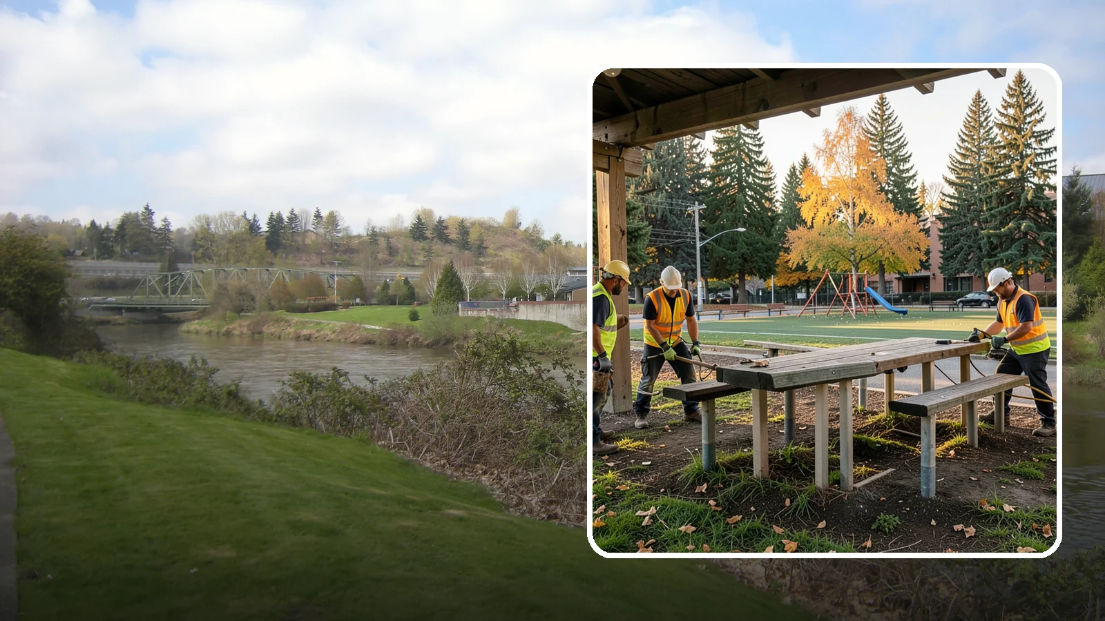 Picnic Table Installation in Tukwila, King County, WA - We install ADA-compliant picnic tables in parks, shelters, and day-use areas with secure anchoring.
