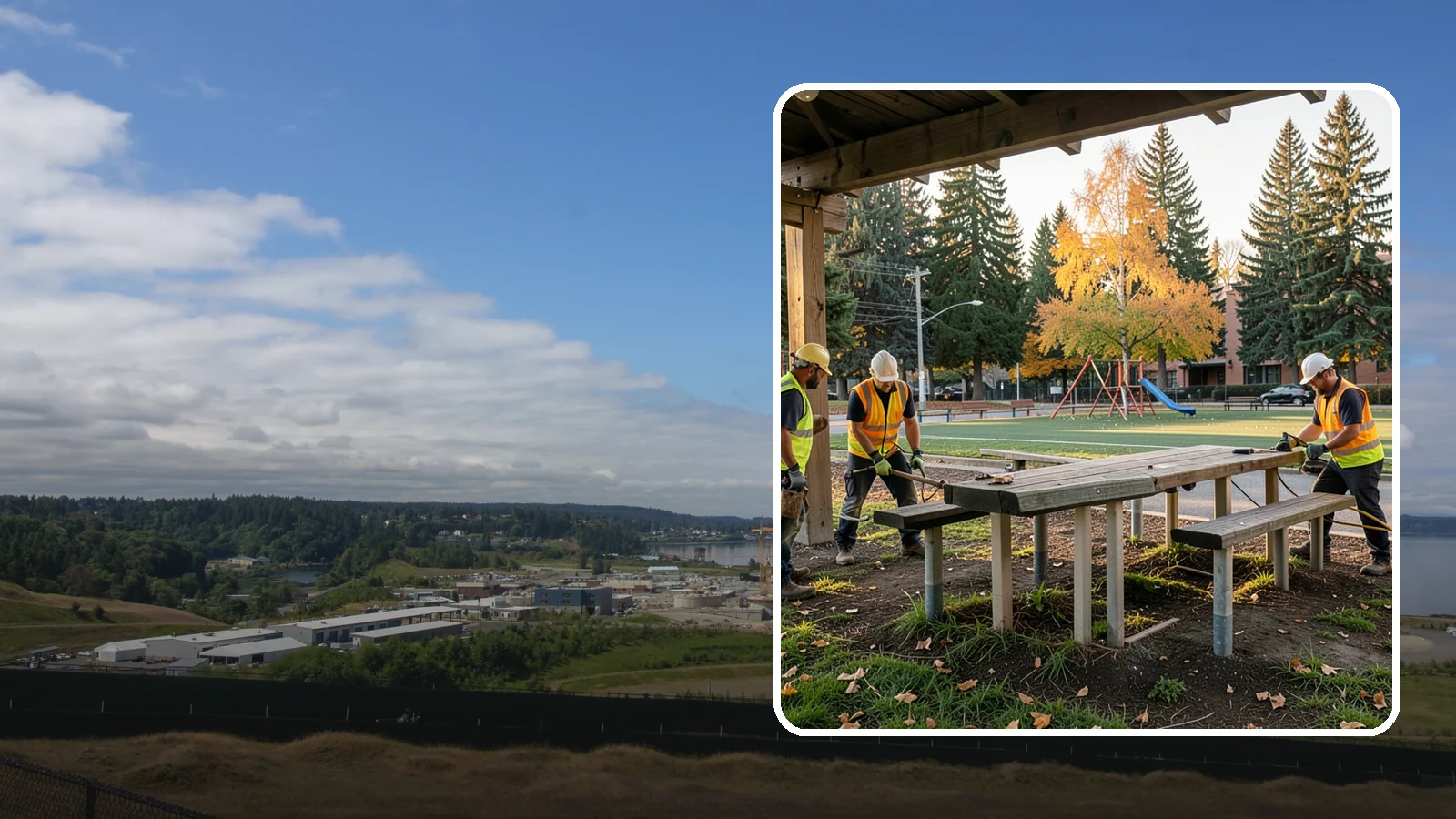 Picnic Table Installation in University Place, Pierce County, WA - We install ADA-compliant picnic tables in parks, shelters, and day-use areas with secure anchoring.