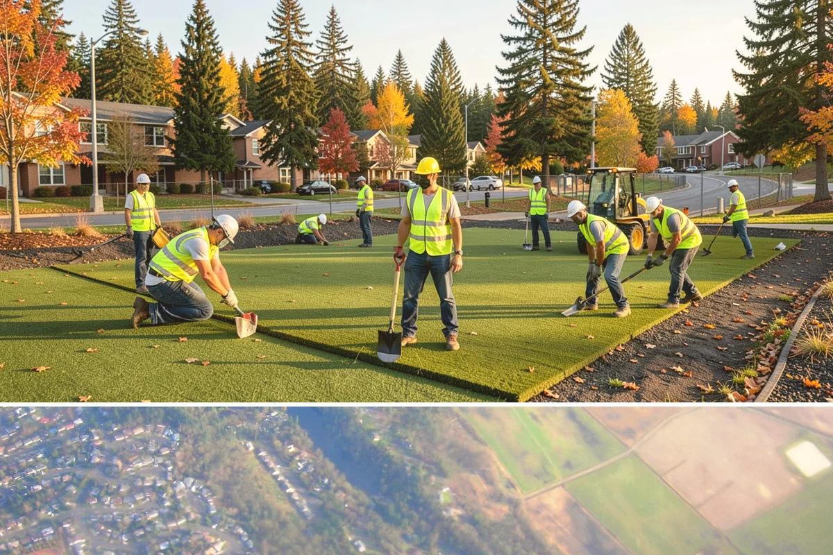 Playground Equipment Installation in Algona, King County, WA - Equipment installation is best scheduled in the drier months when footing excavation and concrete work proceed reliably.