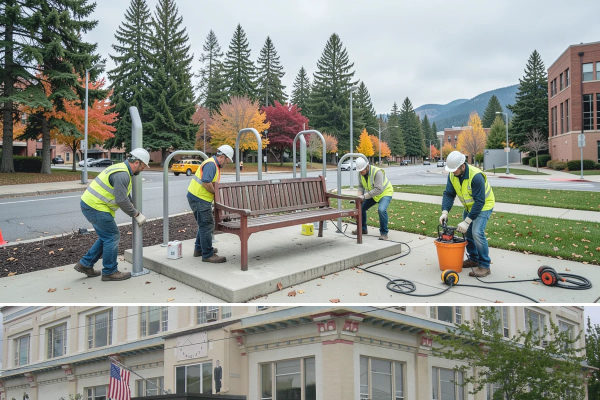Playground Equipment Installation in Anacortes, Skagit County, WA - Equipment installation is best scheduled in the drier months when footing excavation and concrete work proceed reliably.