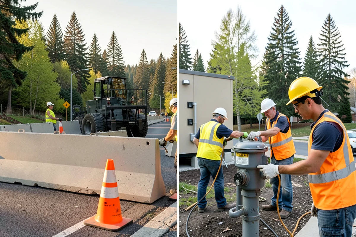Playground Equipment Installation in Gig Harbor, Pierce County, WA - Review manufacturer plans and confirm layout, use zones, and footings