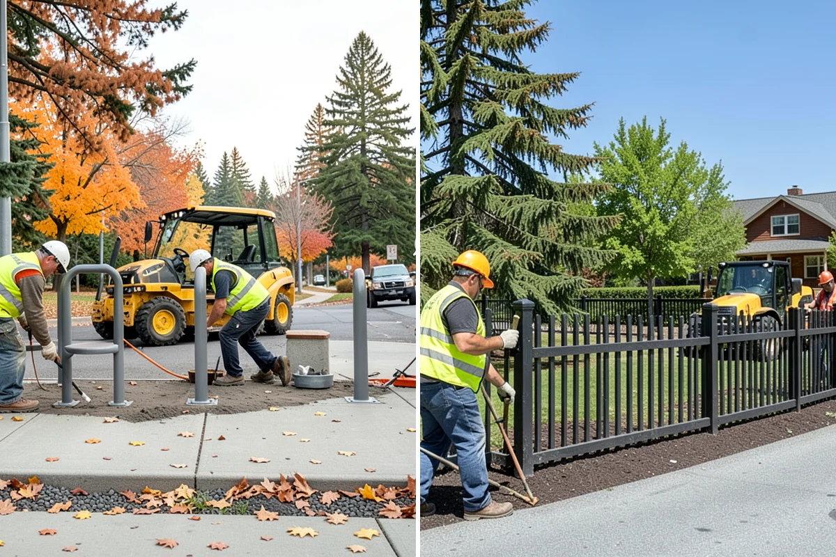 Playground Equipment Installation in Hunts Point, King County, WA - Review manufacturer plans and confirm layout, use zones, and footings
