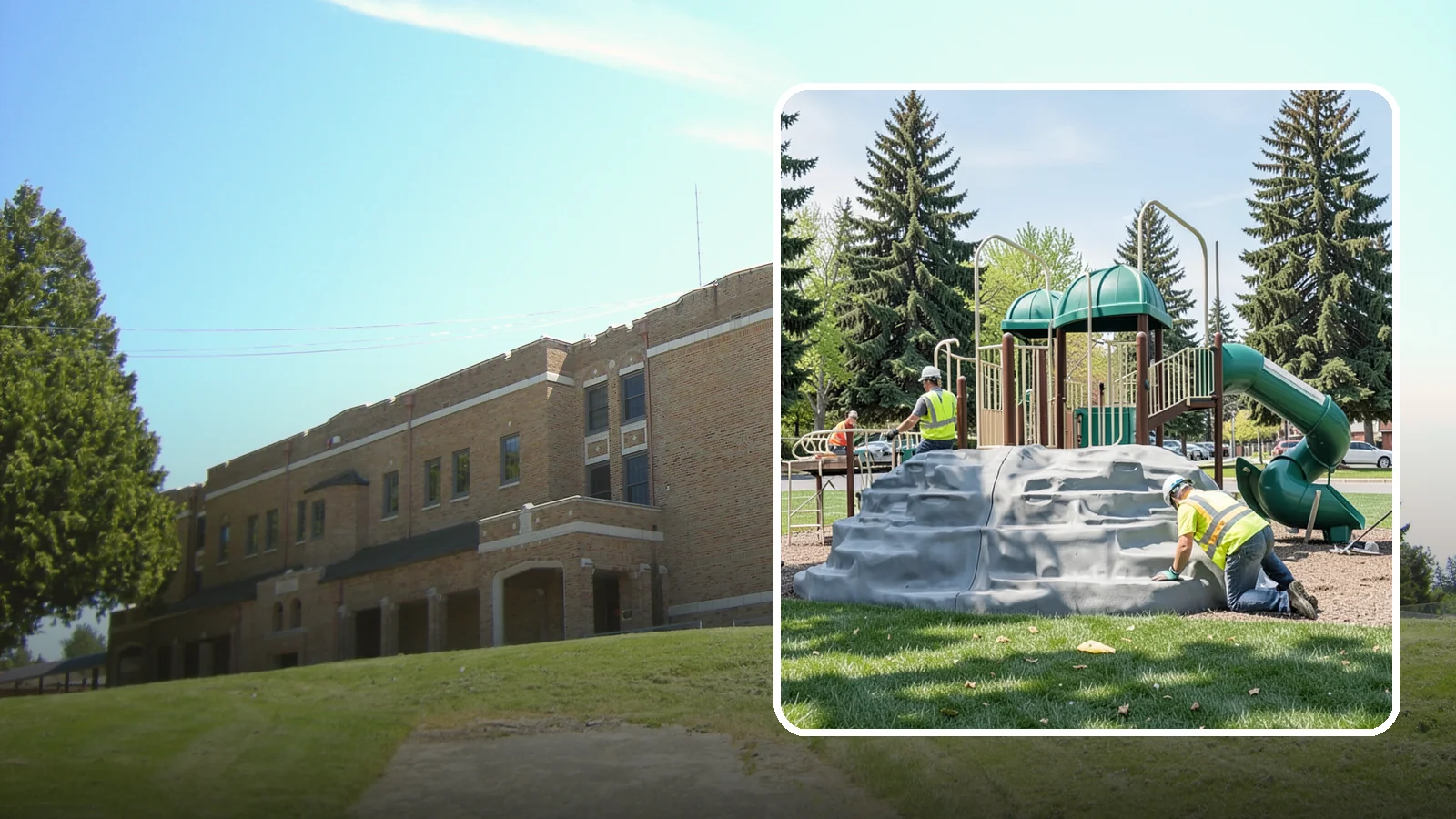 Playground Equipment Installation in Maple Valley, King County, WA - Installation of playground structures to CPSC and ASTM safety standards with certified inspection at turnover.