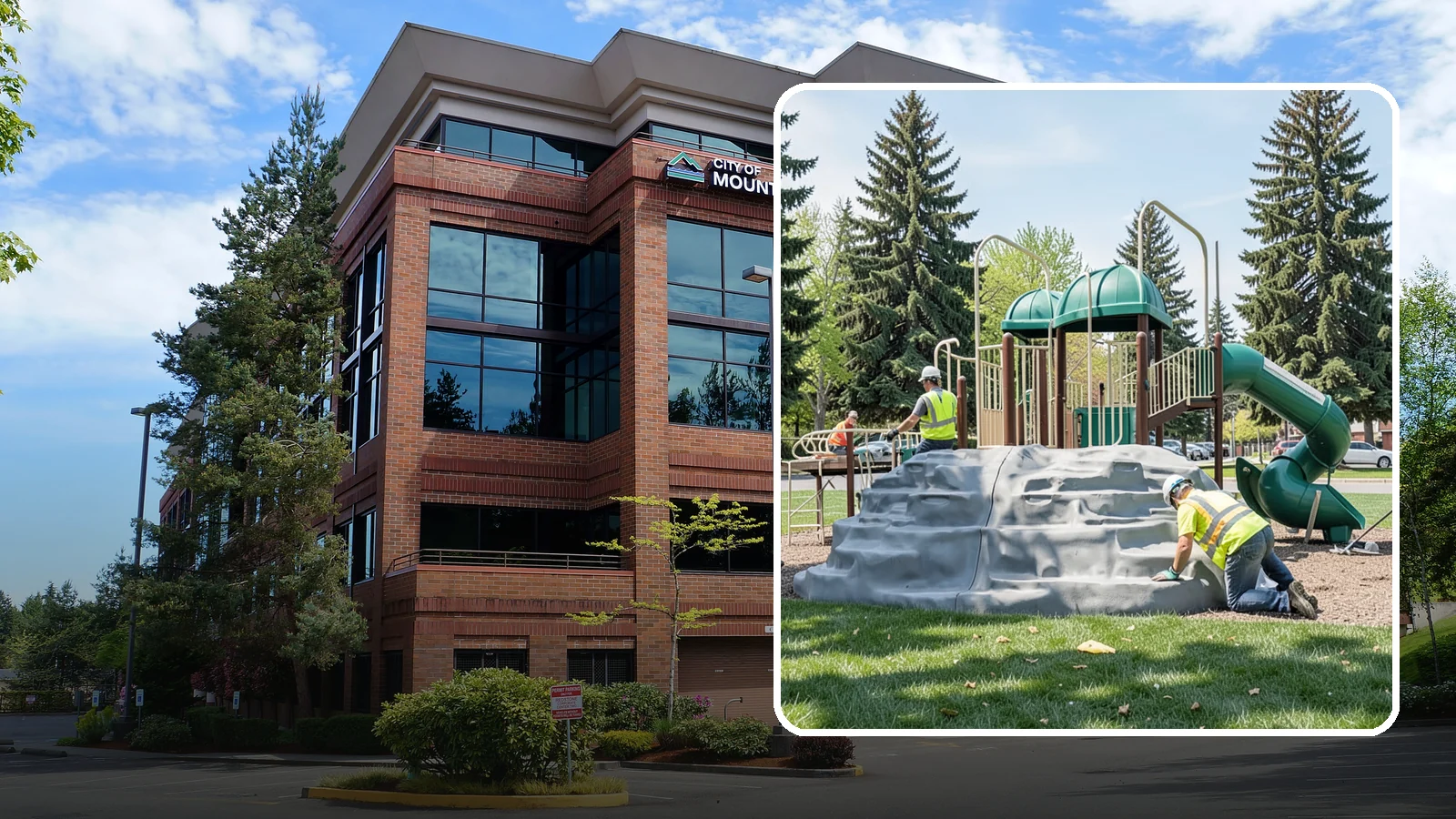 Playground Equipment Installation in Mountlake Terrace, Snohomish County, WA - Installation of playground structures to CPSC and ASTM safety standards with certified inspection at turnover.