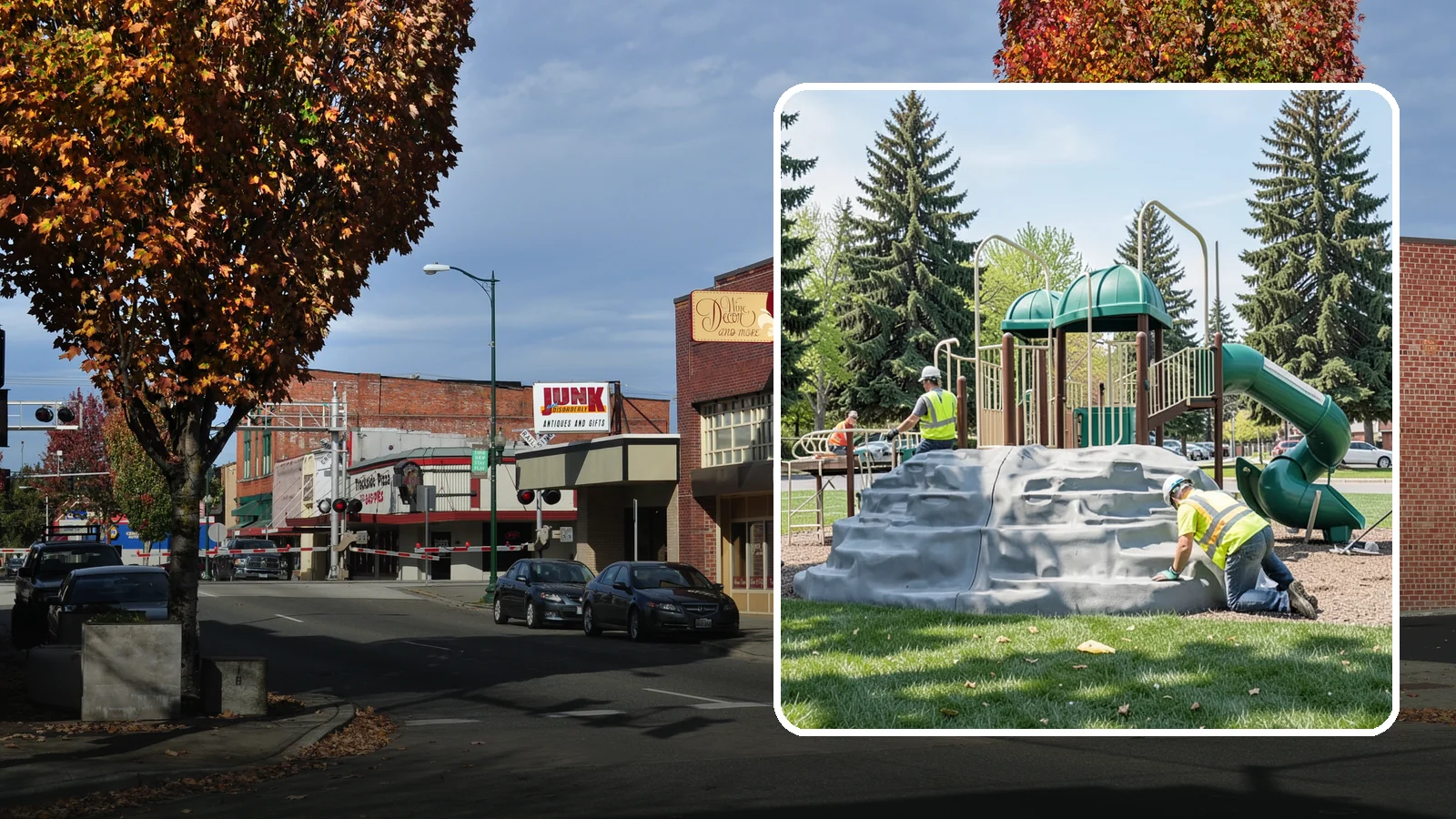 Playground Equipment Installation in Puyallup, Pierce County, WA - Installation of playground structures to CPSC and ASTM safety standards with certified inspection at turnover.