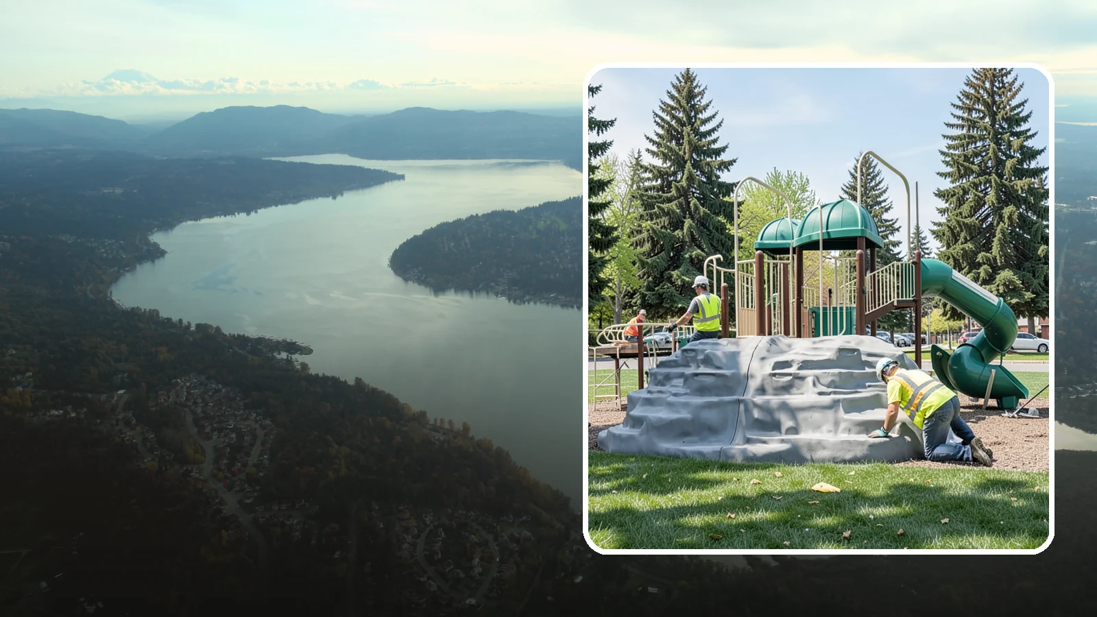Playground Equipment Installation in Sammamish, King County, WA - Installation of playground structures to CPSC and ASTM safety standards with certified inspection at turnover.